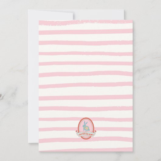 イースターエッグ狩り春パーティの招待状 招待状 (裏面)