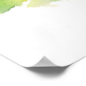 イースターエッグ狩り水彩 ポスター (角)