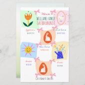 イースターエッグ狩り波状チェッカーボードブランチ (正面/裏面)