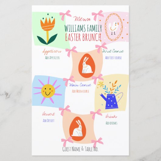 イースターエッグ狩り波状チェッカーボードブランチ (正面)