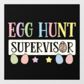 イースターエッグ狩り監督おもしろい家族イースター ウィンドウサイン (シート)