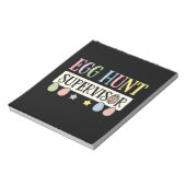 イースターエッグ狩り監督おもしろい家族イースター ノートパッド (回転)