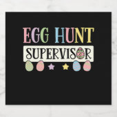 イースターエッグ狩り監督おもしろい家族イースター ビールラベル (シングルラベル)