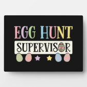 イースターエッグ狩り監督おもしろい家族イースター フォトプラーク (正面)