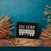 イースターエッグ狩り監督おもしろい家族イースター フォトプラーク (側面)