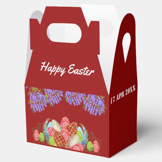 イースターエッグ狩り薄紫水の色開花緑 フェイバーボックス (オープン)