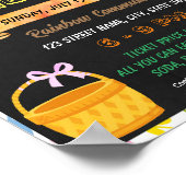 イースターエッグ狩り資金調達学校イベントテンプレート ポスター (角)