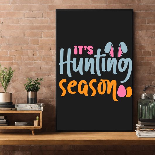 イースターエッグ狩り。うさぎ ポスター