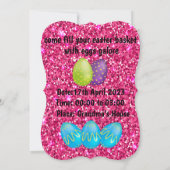 イースターエッグ狩り、おばあちゃんおもしろいハウスギフト 招待状 (裏面)