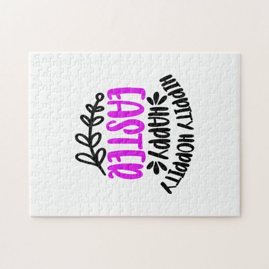 イースターエッグ狩り – かわいいイースター ジグソーパズル (横)