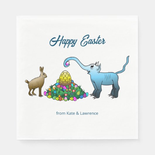 イースターエッグ狩り スタンダードランチョンナプキン (正面)