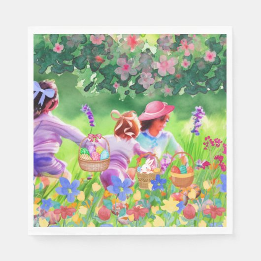 イースターエッグ狩り スタンダードランチョンナプキン (正面)