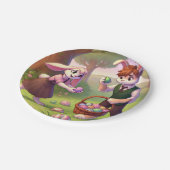 イースターエッグ狩り – バお洒落ニーお祝い ペーパープレート (アングル)