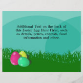 イースターエッグ狩り、バスケット付き卵3個 チラシ (裏面)