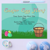 イースターエッグ狩り、バスケット付き卵3個 チラシ (シングル)