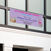 イースターエッグ狩り パーソナライズされた 横断幕 (ビルの外側)