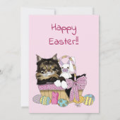 イースターエッグ狩り&ブランチキャット入りバスケット 招待状 (裏面)