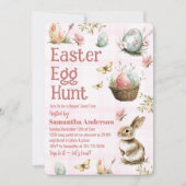 イースターエッグ狩り | ヴィンテージパステルイースター 招待状 (正面)