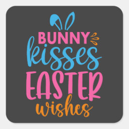 イースターエッグ狩り – 動物 スクエアシール