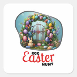 イースターエッグ狩り – 国 スクエアシール