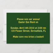 イースターエッグ狩り 招待状 (裏面)