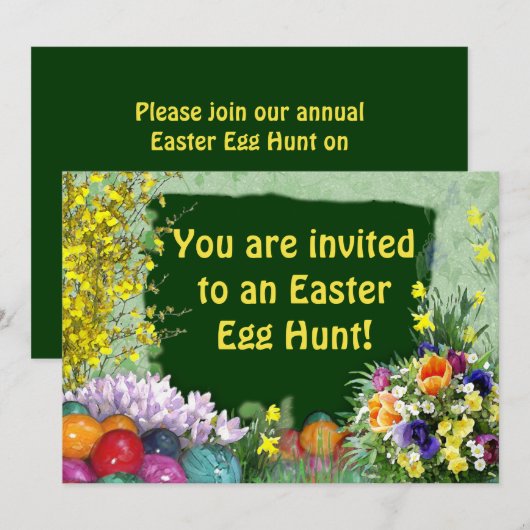 イースターエッグ狩り 招待状 (正面/裏面)
