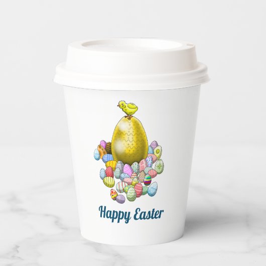 イースターエッグ狩り 紙コップ (正面)