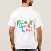 イースターエッグ狩り!聖人 Tシャツ (裏面)