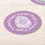 イースターエッグ紙コースター2 ラウンドペーパーコースター (アングル)