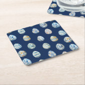 イースターエッグ紙コースター スクエアペーパーコースター (アングル)