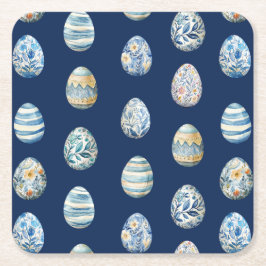 イースターエッグ紙コースター スクエアペーパーコースター