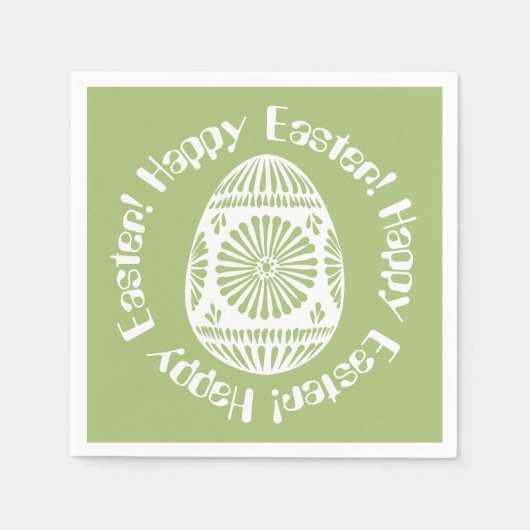 イースターエッグ紙ナプキンス1 スタンダードカクテルナプキン (正面)
