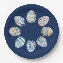 イースターエッグ紙プレート