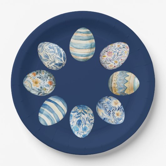 イースターエッグ紙プレート ペーパープレート (正面)