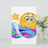 イースターエッグ絵文字 便箋 (スタンド正面)