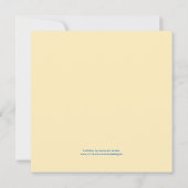 イースターエッグ縁ど招待状 招待状 (裏面)