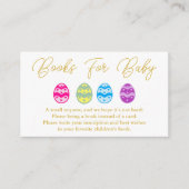 イースターエッグ赤ちゃんシャワー本ベビー エンクロージャーカード (正面)