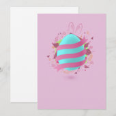 イースターエッグ非宗教的 シーズンカード (正面/裏面)