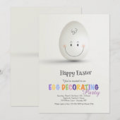 イースターエッグ飾り付けパーティー招待状 招待状 (正面/裏面)