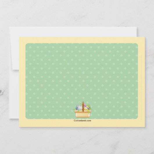 イースターエッグ飾パーティの招待状 招待状 (裏面)