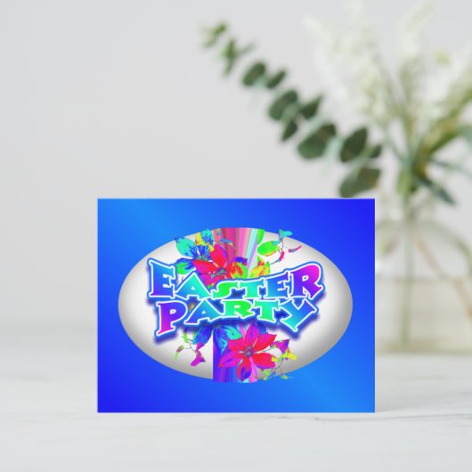 イースターエッグ飾パーティの招待状 招待状 (スタンド正面)