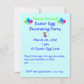 イースターエッグ飾パーティの招待状 招待状 (裏面)