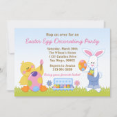 イースターエッグ飾パーティの招待状 招待状 (正面)