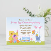 イースターエッグ飾パーティの招待状 招待状 (スタンド正面)