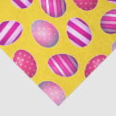 イースターエッグ黄色とピンクのパターン 薄葉紙 (詳細)