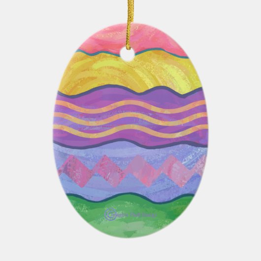 イースターエッグ1オーナメント セラミックオーナメント (正面)