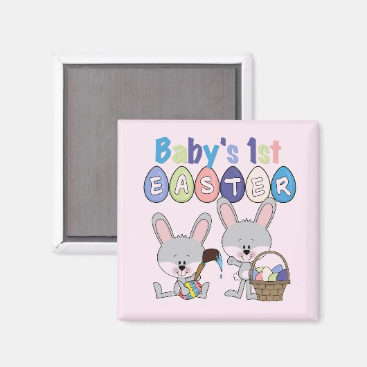 イースターエッグ1stイースターTシャツとギフト マグネット (正面/裏面)