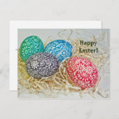 イースターエッグ2イースターはがき ポストカード (正面/裏面)