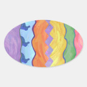 イースターエッグ2シール 楕円形シール (正面)