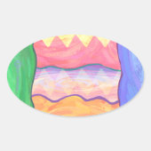 イースターエッグ4シール 楕円形シール (正面)